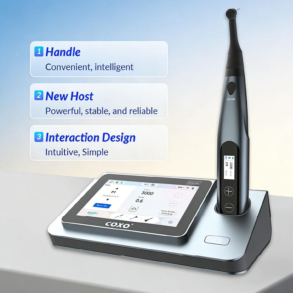 YUSENDENTCOXO C-SMART-i PILOT Dental Endo Motors Root Canal Preparation Large-size Color LCD 5 In 1 Functionality Contactless Super