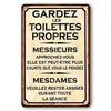 Retro Metal Wall Art for Office Living Room Outdoor, 8x12 Inch