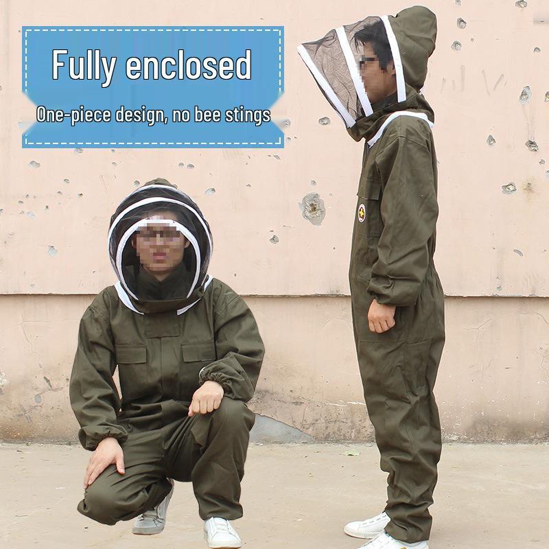 Цельный дышащий костюм пчеловода: Защитный костюм пчеловода на все тело Classic XXXL (75kg-95kg, 175cm-185cm)