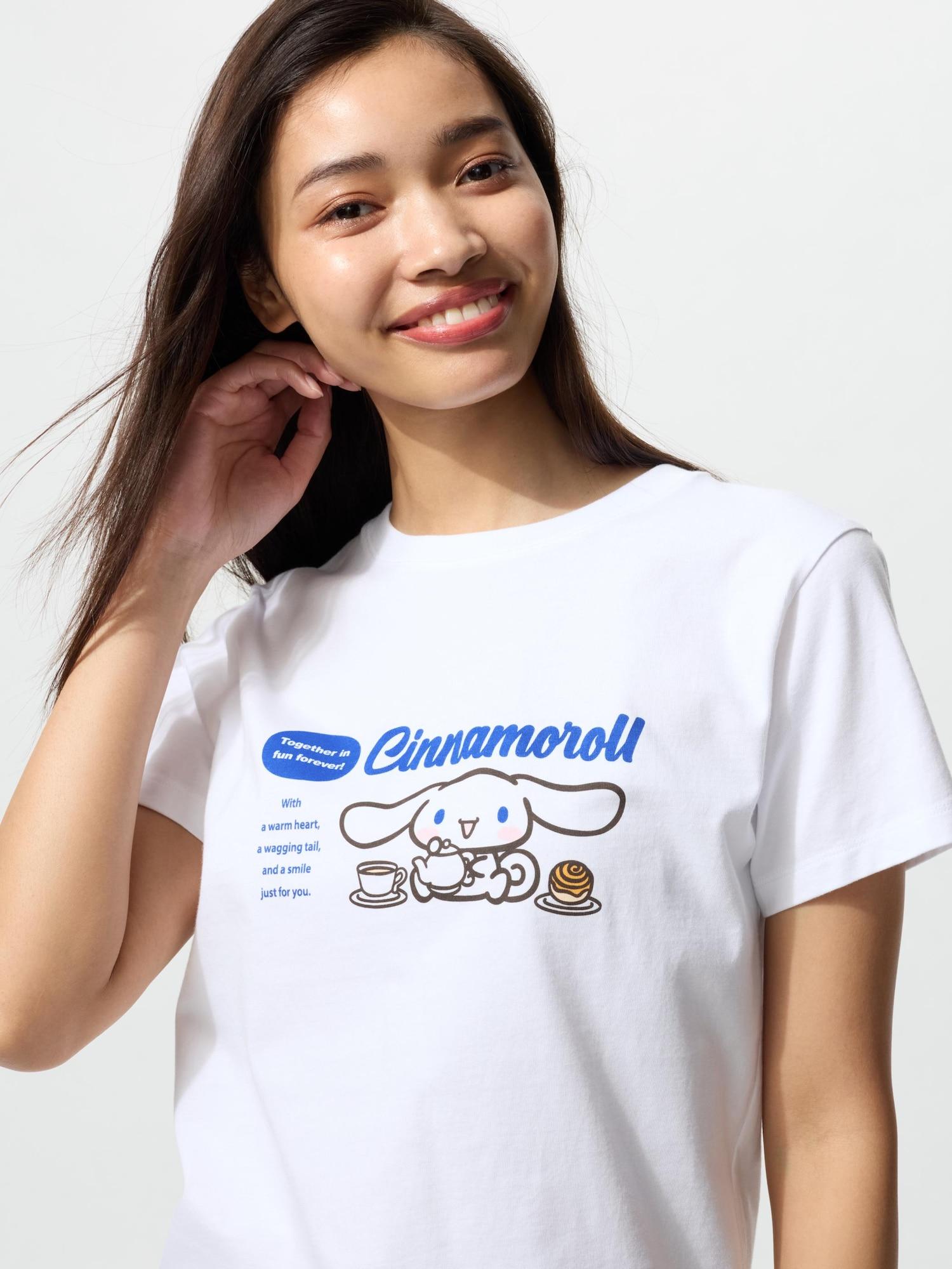 

Uniqlo Sanrio CharacTers UT Графическая футболка с коротким рукавом G 00 WHITE/WOMEN S