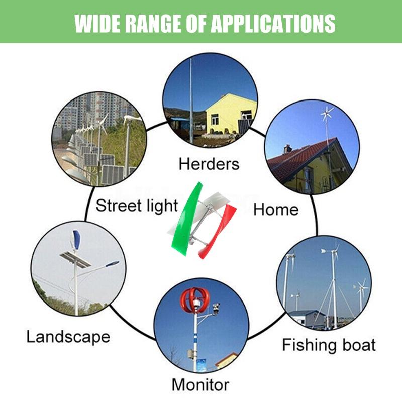 400W/600W/800W 12V/24V/48V Energy Windmill Lantern Vertical Axis Permanent Maglev Wind Turbine Generator with MPPT Controller