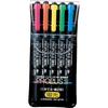 Mitsubishi Pencil Highlighter Propus 2 Bold and Fine, 5 Colors PUS101TN5C