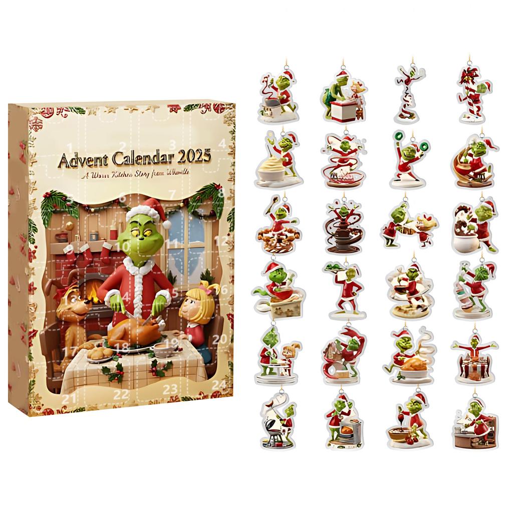 Christmas Advent Calendar, 24-day Advent Calendar Holiday Countdown Collection, Pendant Box Suitable For Christmas Surprise Gifts