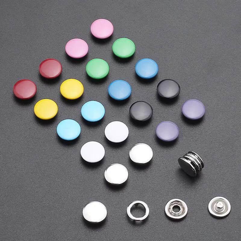 Colorful No-Sew Snap Button Fastener Kit with Pliers