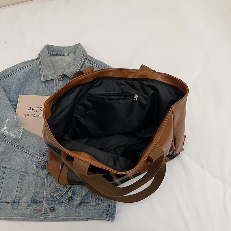 Geantă Tote de Mare Capacitate Geantă de Umăr cu Imprimeu Litere pentru Femei Geantă de Călătorie