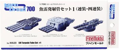Fine Mold Nano Dread Series Torpedo Tube Set 1 Plastic Model Parts WA20 1/700 Twin/Quadruple