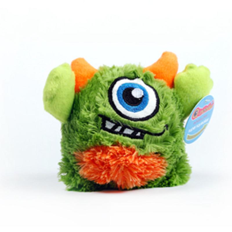 

Плюшевая игрушка для собак в форме монстра — устойчивая к укусам, интерактивная и издающая звук игрушка для умственной и физической стимуляции L(12cm/4.8in) зелёный