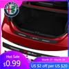 For Alfa Romeo 2026 Hot Sticker Auto Rear Trunk Protector Carbon Fiber Car Door Sill Sticker For Alfa Romeo Giulia Stelvio Giuli