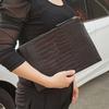Women'S Crocodile Pattern Envelope Clutch Handbag