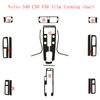 For Volvo S40 V50 C30 Interior Central Control Panel Door Handle 5D Carbon Fiber Stickers Decals Car styling Accessorie