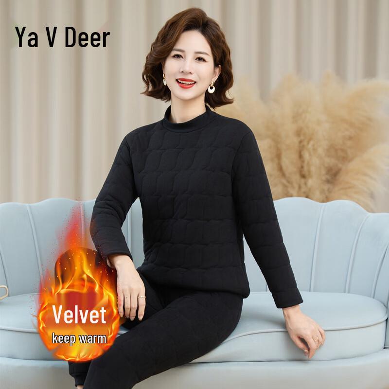 

YaLu Women s Winter Plush Cotton Home Suit 2XL