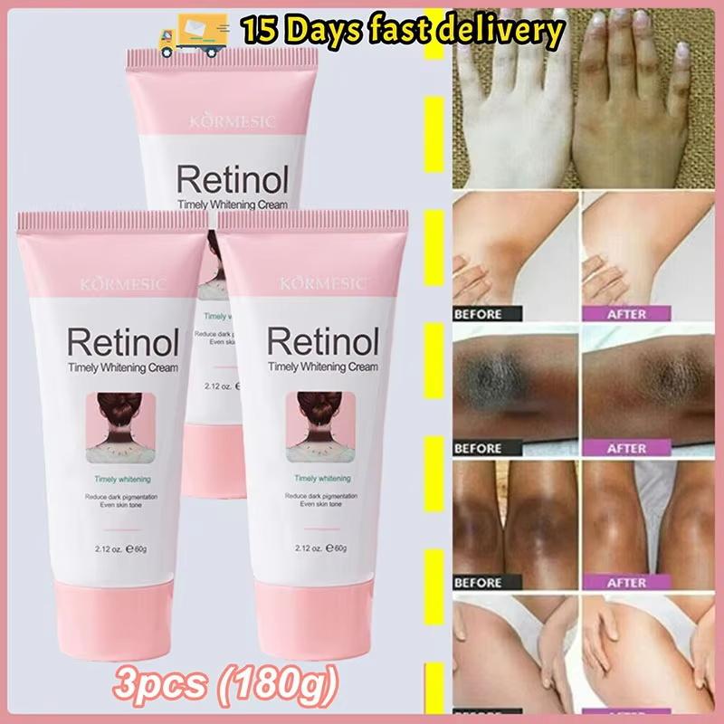 Retinol Whitening Cream Private Parts Underarm Bleaching Neck Lift Firm Butt Knee Brighten Inner Thigh Dark Remove Melanin 60g