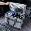 Car Trunk Multifunctional Storage Bag Ulated Portable Outdoor Organizer Grey