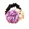 Korean Style Fashion Large Pearl Rose Flower Hair Ring Handmade Camellia Hair Tie Headband Hair Ornament