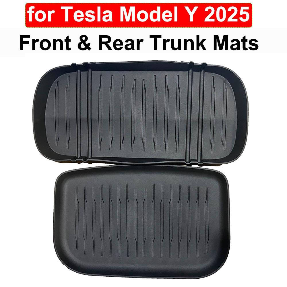 for Tesla Model Y Juniper 2025 Front Trunk Mat Partition Board Rear Trunk Waterproof Protect Mat TPE Accessories ModelY 2026