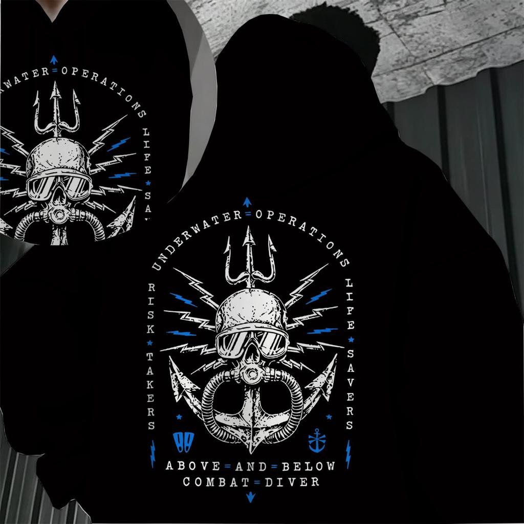 Men's 2D Graphic Hoodie | Breathable Soft Comfort Fabric, Versatile Casual Style for Daily Wear & Outdoor Activities, Halloween Casual Top