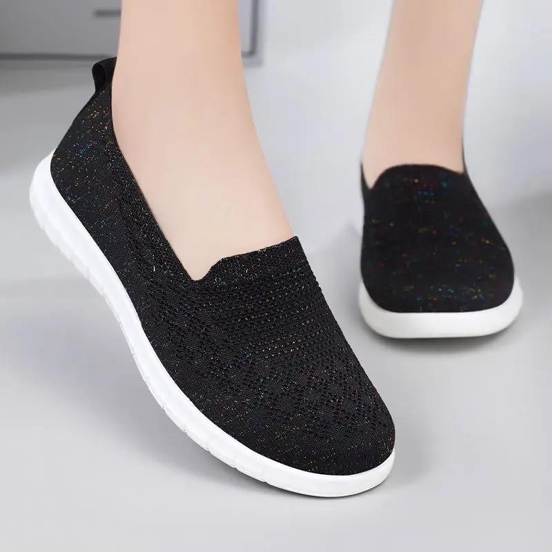 Trendy and Minimalist Flat Sports Shoes 2024 New Summer Breathable and Anti Slip Casual Women's Daily Shoes Zapatos De Mujer