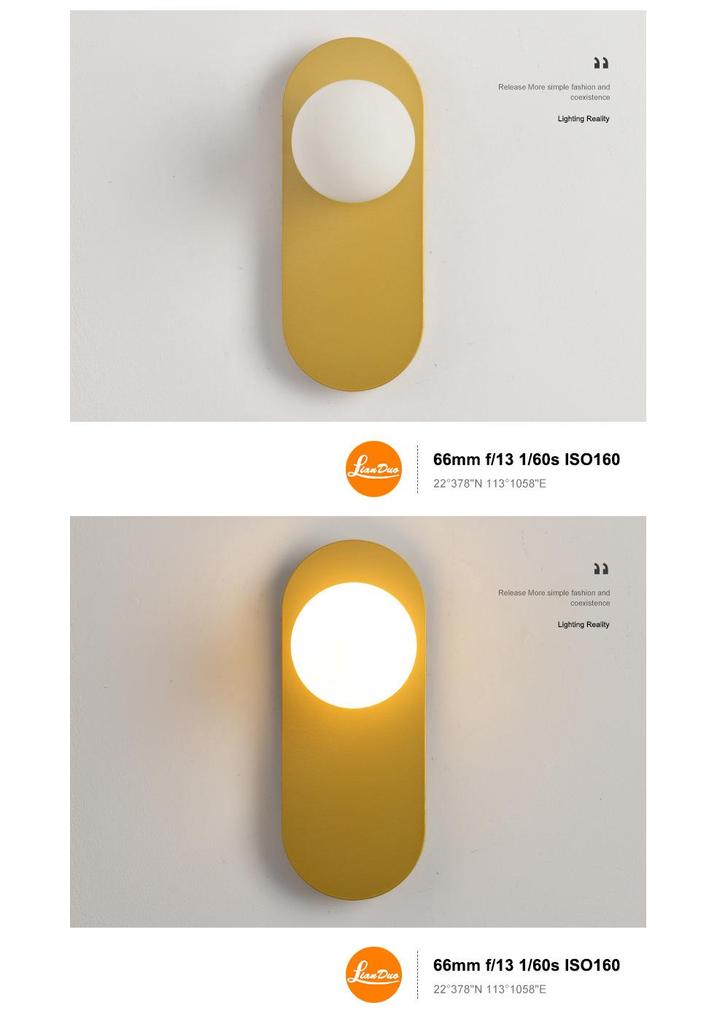 Modern American Wall Lamp for Bedroom, Living Room, or Hallway