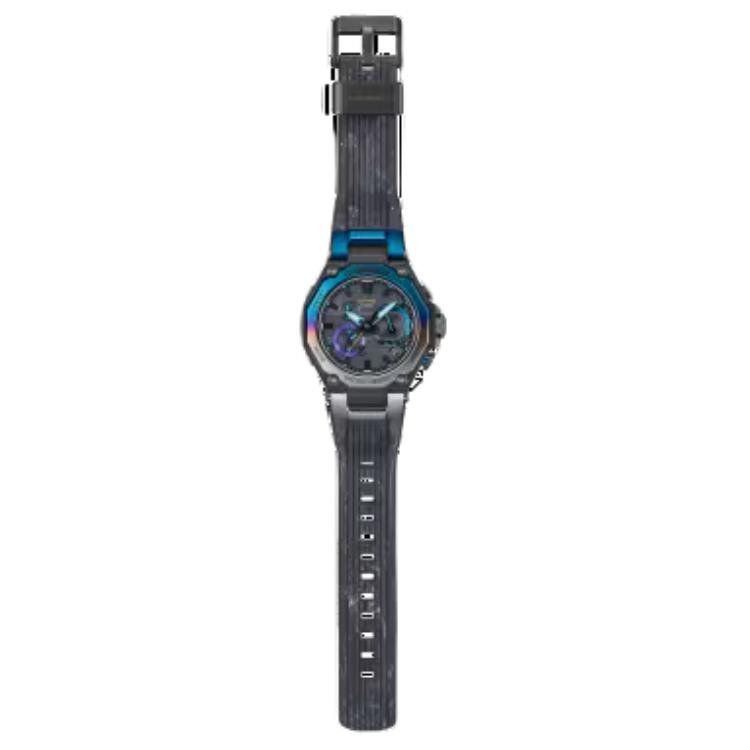 Casio MTG B2000 Orologio da Uomo Impermeabile 200m Movimento Solare al Quarzo Cinturino in Resina Quadrante Nero MTG-B2000YST-1AJR