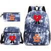 Badbunny School Bag Backpack Pencil Bag Shoulder Bag Three-Piece Set 05