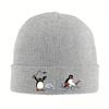 Neue wütende Geologe Pinguin Warme Strickmütze Hip Hop Mütze Herbst Winter Outdoor Beanie Mützen für Unisex Damen Erwachsene
