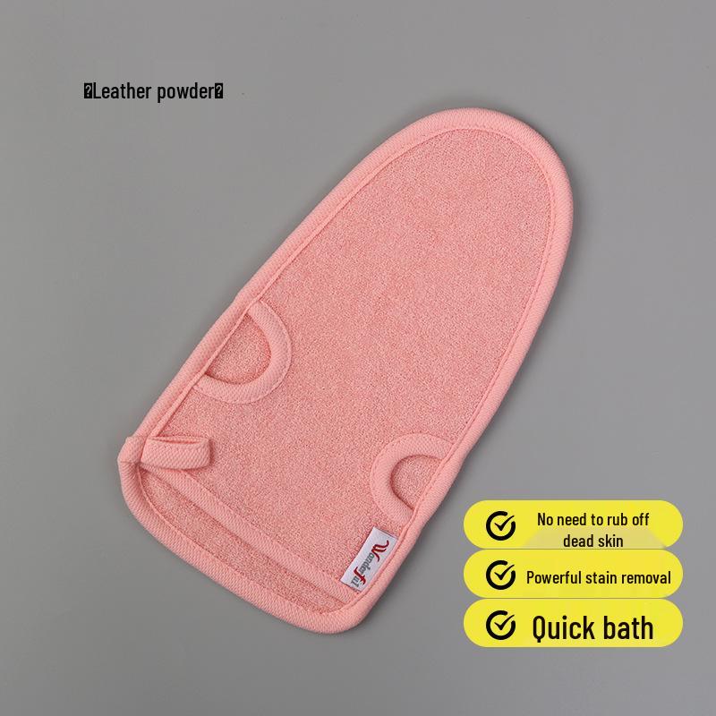 Korean Double-Sided Exfoliating Bath Towel for Women - No-Mud, Strong Stain Removal, and Foaming Finger-Tip Design