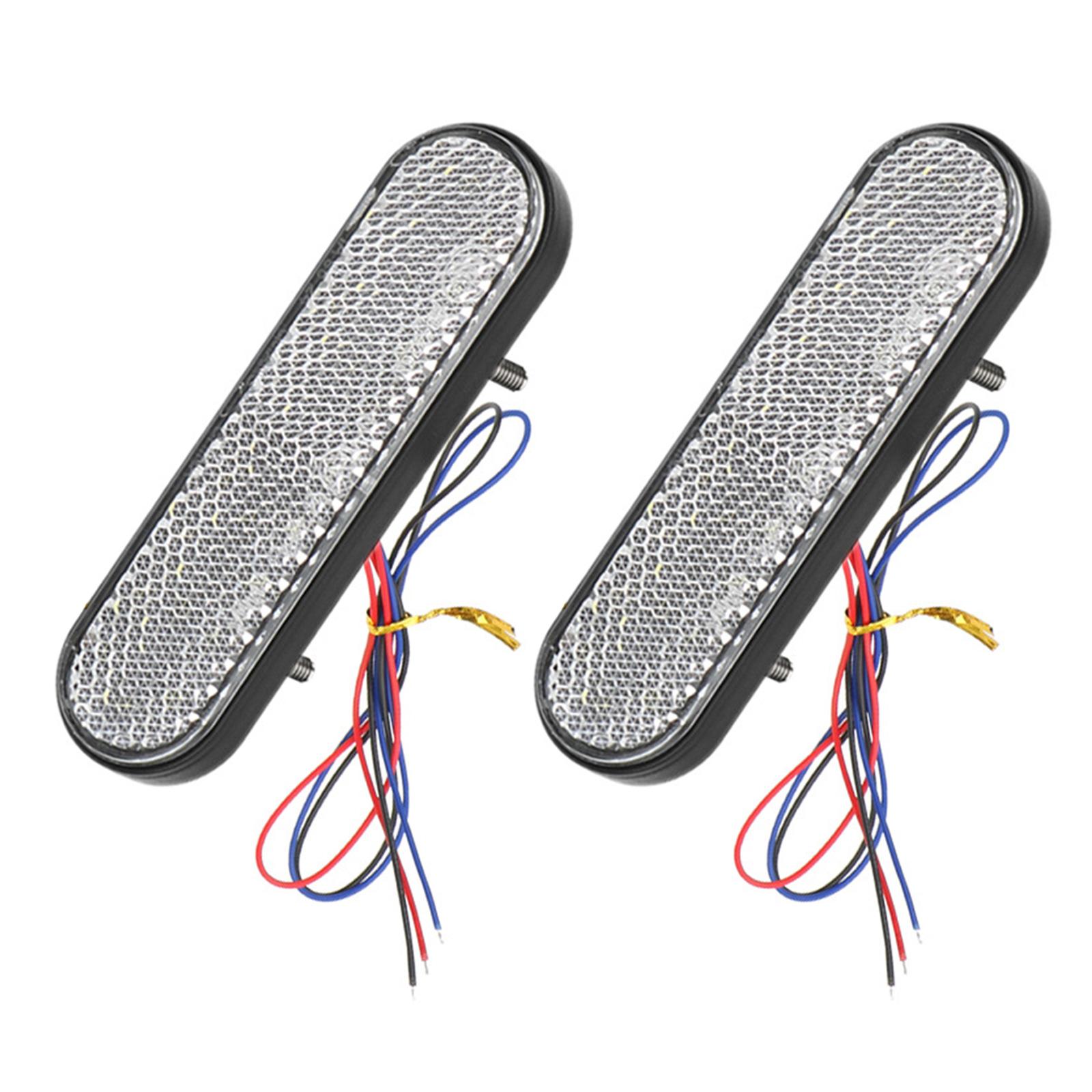 

Овальний ліхтар для причепа 24 світлодіодні гальмівні покажчики повороту з відбивачем 12-24 В Бічні габаритні задні ліхтарі для вантажівки з причепом білий