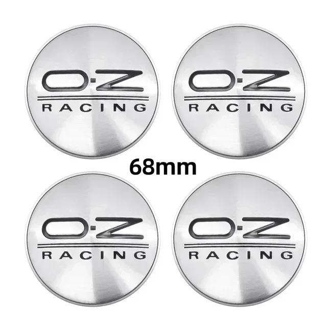 4pcs Car Wheel Hub Center Caps 56mm 60mm 65mm 68mm For Rim Cover Auto OZ Logo Badge Emblem Exterior Styling Accessories