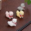 Dog Shape Chopstick Rest Cartoon Spoon Rack Holder Practical Table Decor  Decor