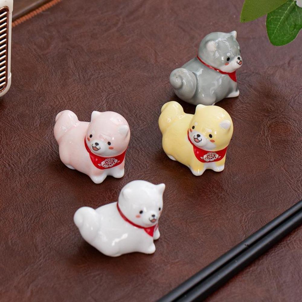 Dog Shape Chopstick Rest Cartoon Spoon Rack Holder Practical Table Decor  Decor
