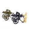 Minifigur Militär Bausteine Schweres Maschinengewehr Flugabwehr-Maschinengewehr Bergkanone Spielzeug