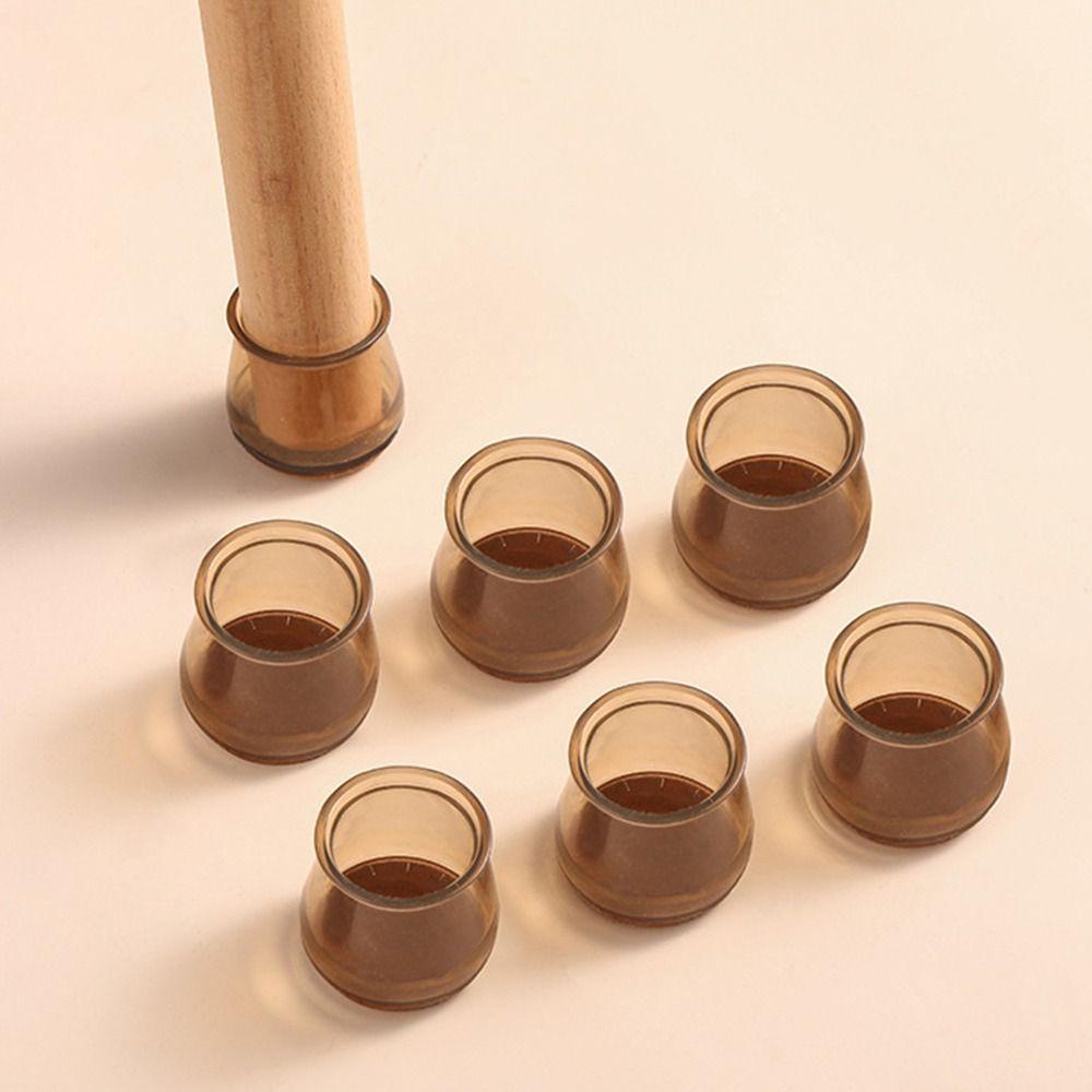 8pcs Silicone Chair Leg Caps Round Floor Protectors TPR Chair  Feet Pads  Feet Cap Bottom