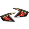 Mugen LED Tail Lights Assembly With Dynamic Turn Signal Replacement for Civic Sedan FC 2016?2021