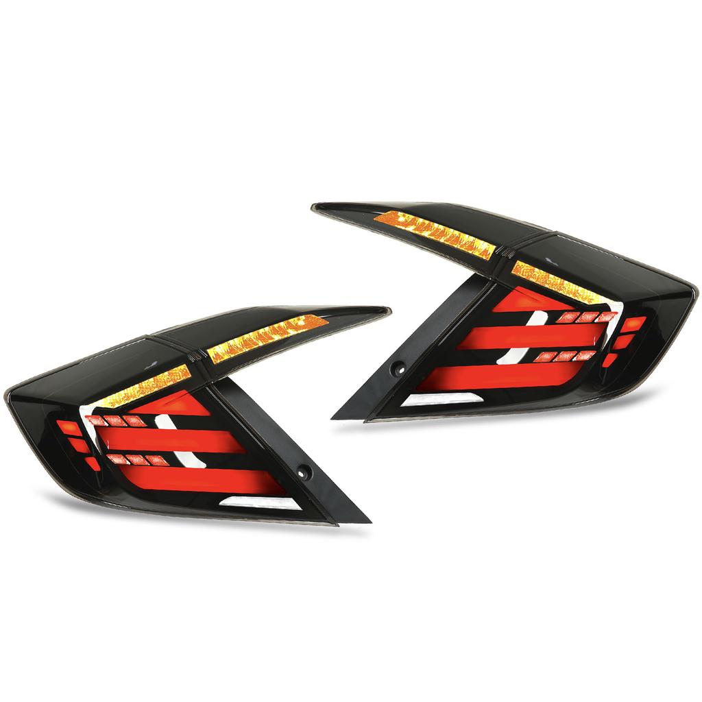 Mugen LED Tail Lights Assembly With Dynamic Turn Signal Replacement for Civic Sedan FC 2016?2021