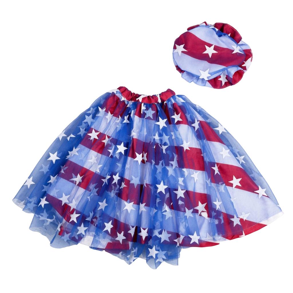 Americký den nezávislosti Porch Sukňový oblek, Sukně, Klobouk, Vtipný venkovní sváteční outfit