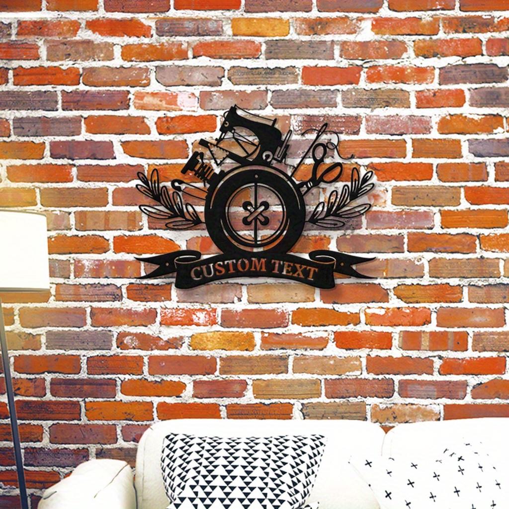 Handmade Metal Wall Art Unique Sewing Room Decor Quilting Theme