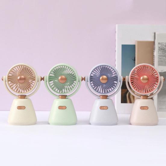 Mini-Schreibtischventilator 100 Geschwindigkeiten Winkelverstellbar USB-wiederaufladbar Sommer Handventilator Tragbar Outdoor Reise Mini Persönlicher Ventilator