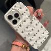 Pretty Bow And Heart Pattern Wave Texture Phone Case For iPhone 11 12 13 14 15 16 17 Pro Max 14 15 Plus 17 Air Soft Back Cover
