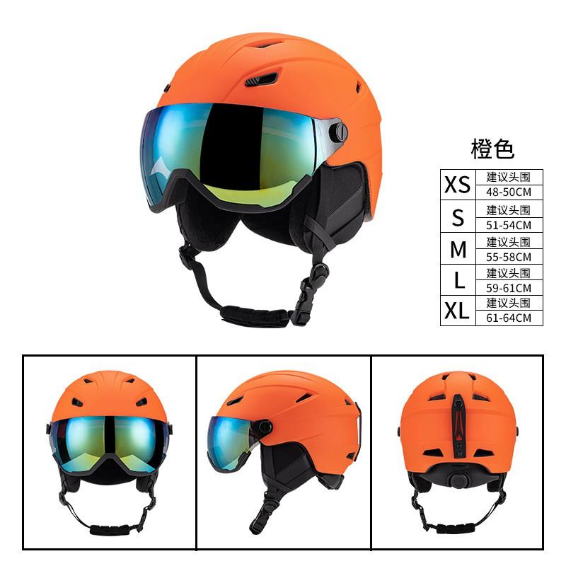 Unisex Ski Helmet Adults Full Coverage Winter Sports Protective Gear EPS PC Construction Adjustable Fit