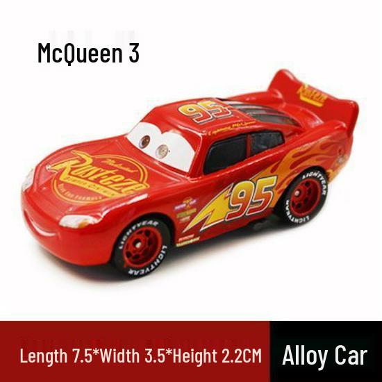 Authentic Alloy Car Set: Lightning McQueen, Mater & King - Road Rage Toys Collection for Kids