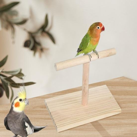 Stojan na okouna Korela Tréninkové cvičení Stojan na hraní Stolní Dřevěný Hřad pro papoušky pro andulky Andulky Conures Hrdličky