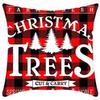 New Christmas Sofa Pillow Cover Home Animal Letter Print Bedside Pillow Cover