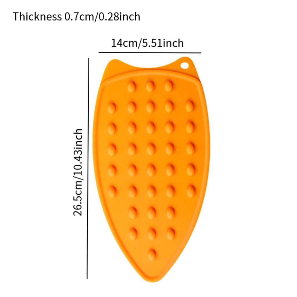 Silicone Rest Pad for Hot Iron Rest Household Anti Slip with Hole Protecting Your Table during Ironing Portable Ironing Stand