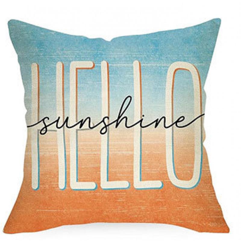 Popular Summer Ocean Beach Beach Pillow Case Pillow Case Home Decoration Sofa Pillow Case