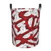 The GhostBusters Logo Pattern Dirty Laundry Baskets Foldable Large Waterproof Clothes Storage Basket For Home Kids