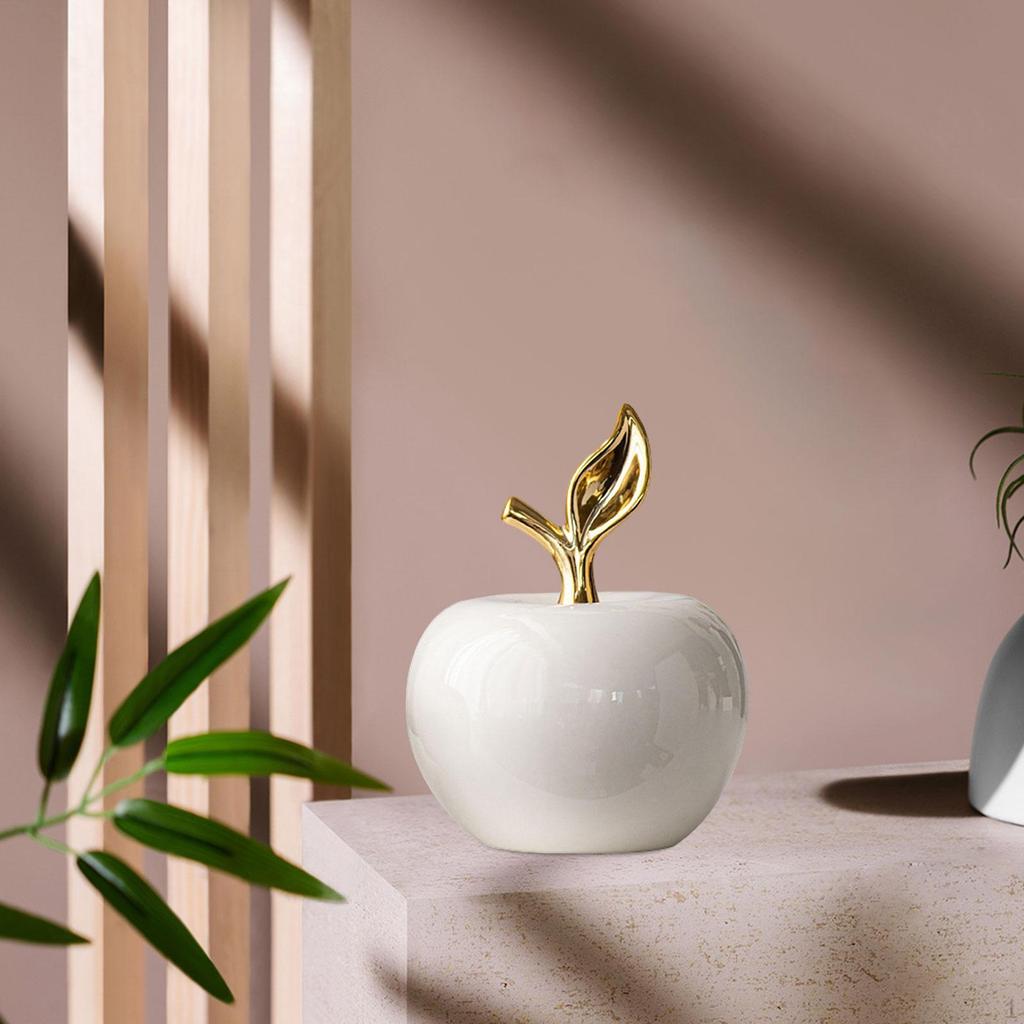 Statue Ceramic Figurine Gift Collection Table Top Fruit Sculpture Ornament Dining Room Home
