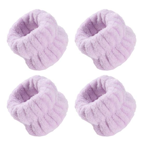 2 Paar verstellbare Armbänder Super wasserabsorbierend Elastisch Gesichtswasch-Armbänder Schnell trocknend Bequeme Passform Armband