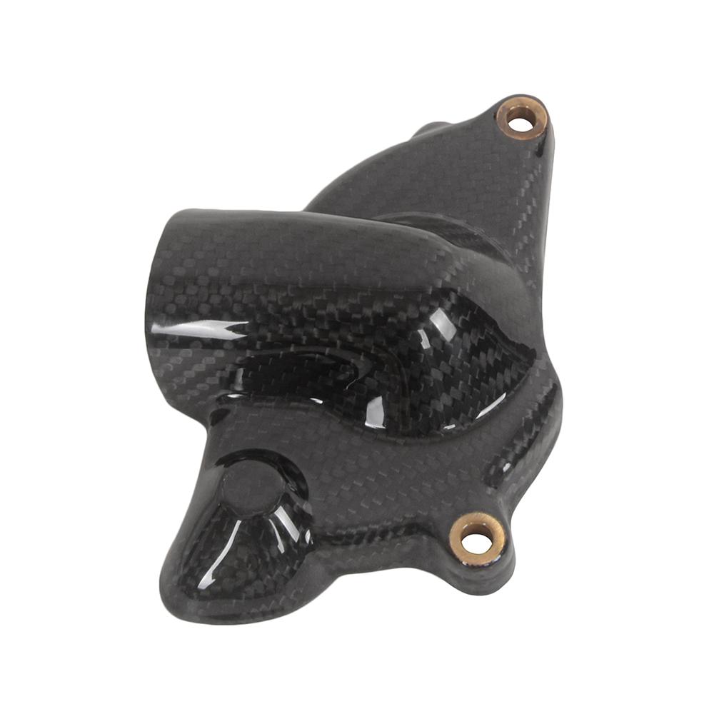 For Ducati 749 999 848 1098 1198 100% Carbon Fiber Motorcycle Water Pump Cover Side Water Coolant Reservoir Pump Protection Gloss Twill