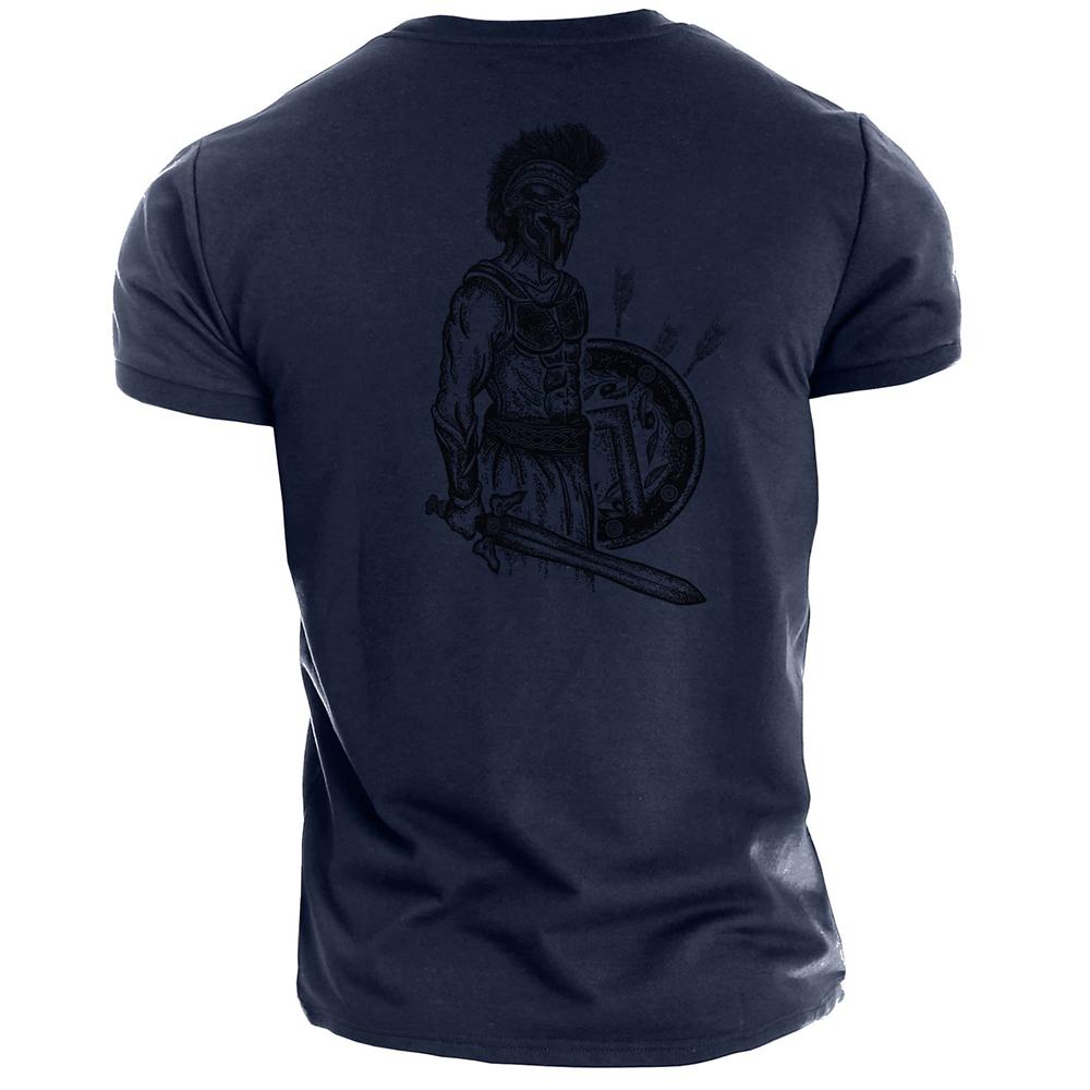Nuova maglietta estiva da uomo, maglietta sportiva fitness, maglietta Vikings, maglietta da uomo taglie forti, maglietta traspirante alla moda per la parte superiore