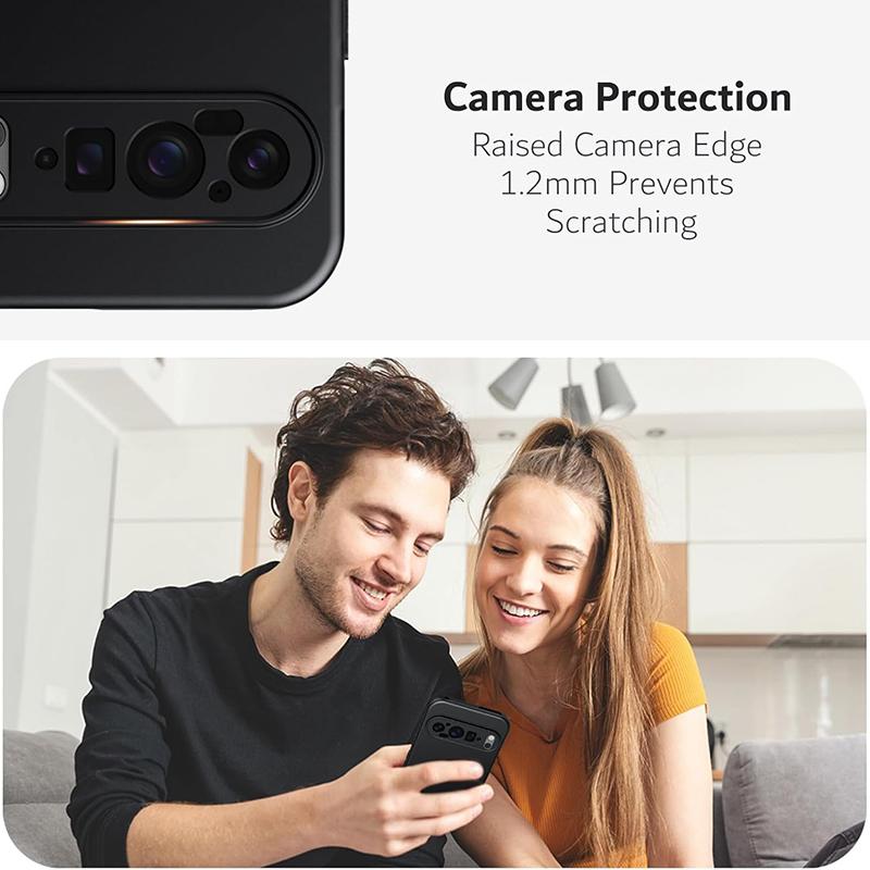Luxury Matte Silicone Soft Case For Google Pixel 9 XL 8 8A 7 6 6A Pro Ultra Thin Solid Black Frosted Rubber Shell TPU Back Cover